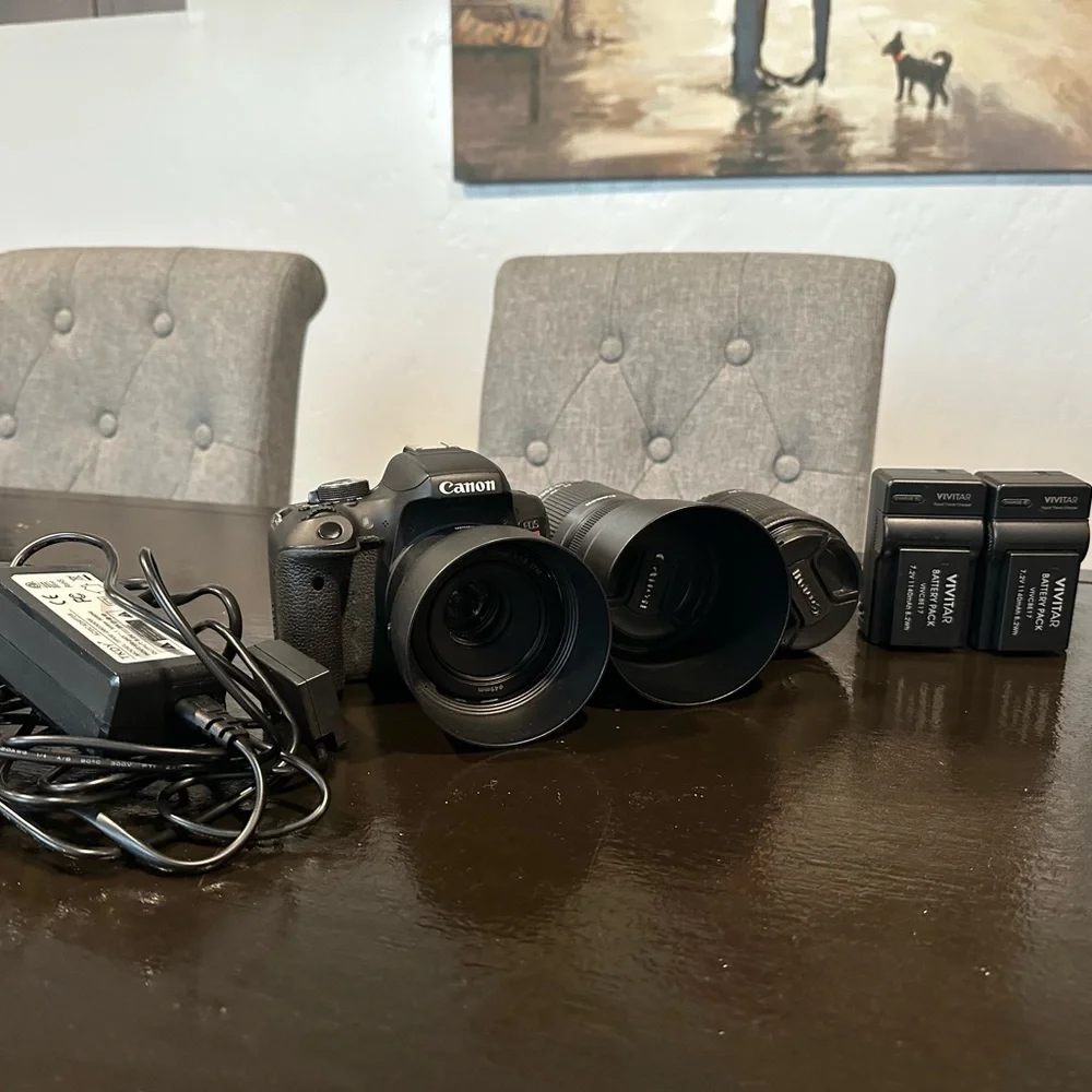Canon Rebel T6i with Lens Bundle